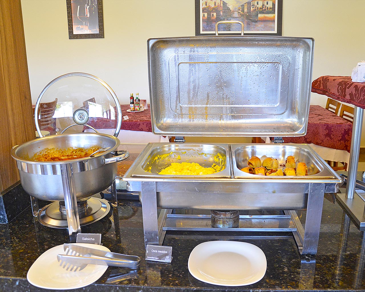 Restaurante preparado para confraternizações